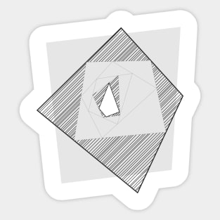 Abstract geometrical tunnel Sticker